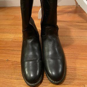 Vintage Black Cowboy Boots